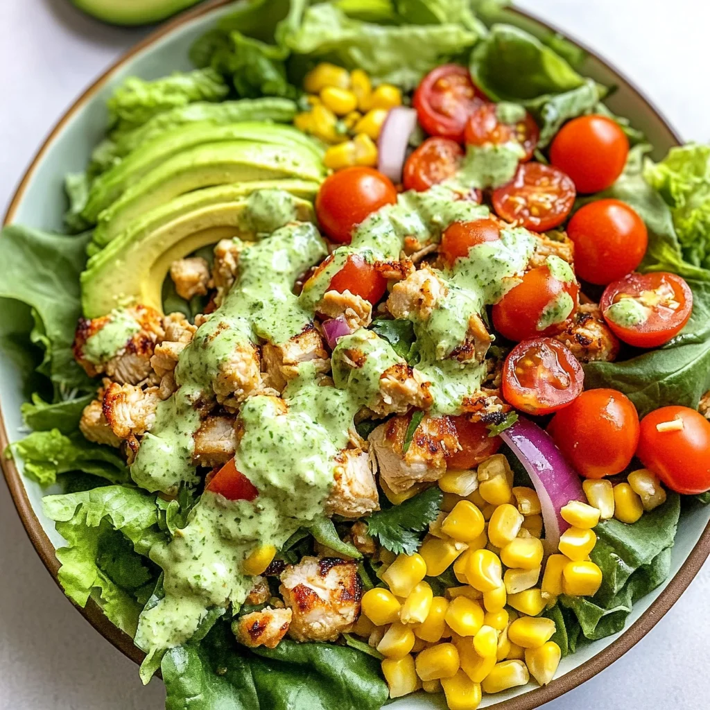 Easy Cilantro Lime Chicken Taco Salad