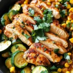 Garlic Butter Chicken with Zucchini and Corn - One-Pan, 30-Minute Meal