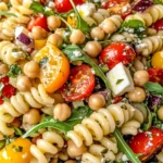 Greek Chickpea Pasta Salad (Gluten-Free)