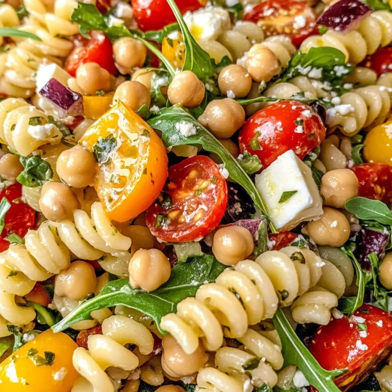 Greek Chickpea Pasta Salad (Gluten-Free)