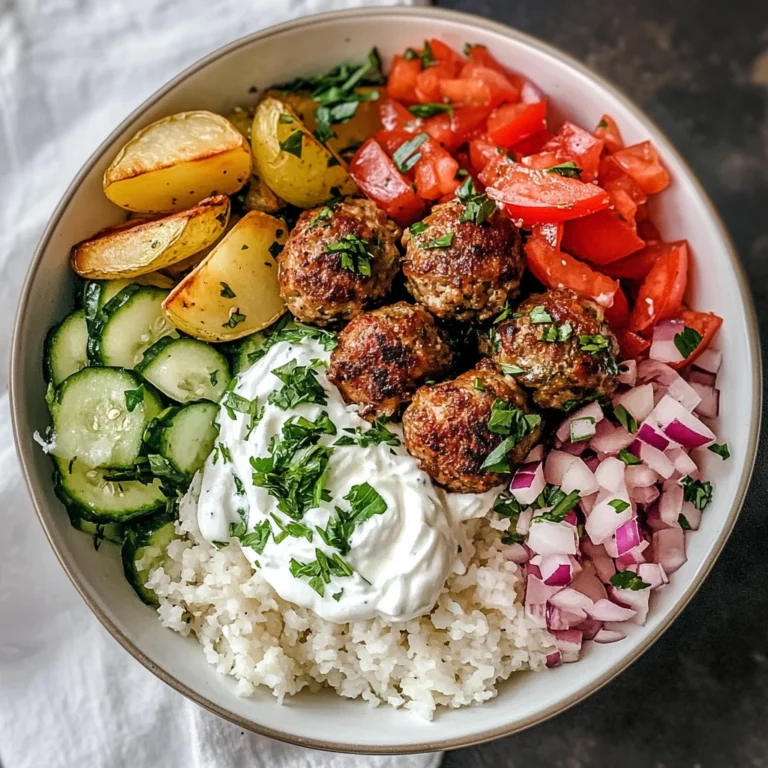 Greek Meatball Bowl Recipe