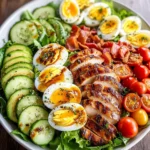 Grilled Chicken Cobb Salad with Honey Dijon {Paleo, Whole30 Option}