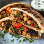 Grilled Chickpea Veggie Pita