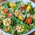 Lemon Arugula Pasta Salad