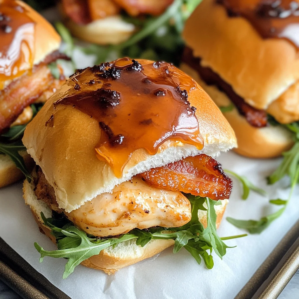 Maple Chicken Bacon Sliders