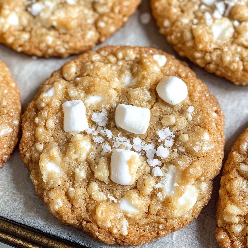 Marshmallow Crispy Cookies (Costco Copycat)