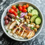 Mediterranean Chicken and Rice Bowl