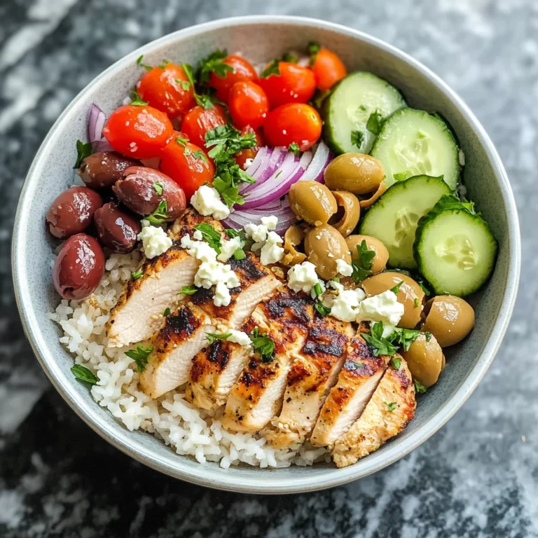 Mediterranean Chicken and Rice Bowl