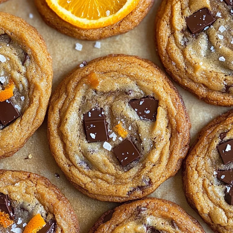 Orange Dark Chocolate Chunk Cookies Recipe