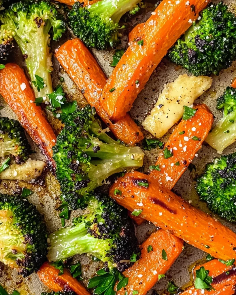 Roasted Broccoli and Carrots