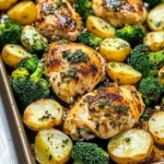 Sheet Pan Garlic Butter Chicken and Veggies