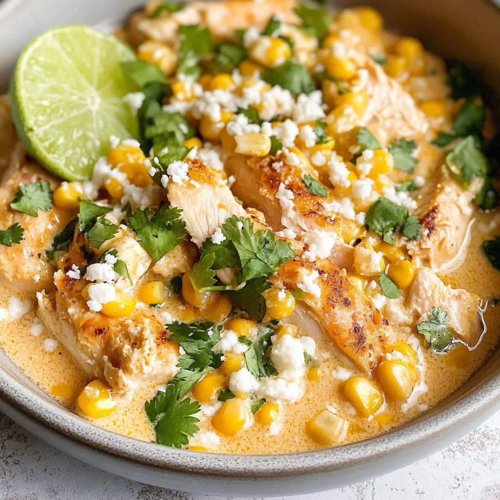 Slow Cooker Street Corn Chicken: Creamy Comfort in Every Bite