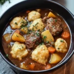 Tasty Beef Stew and Dumplings