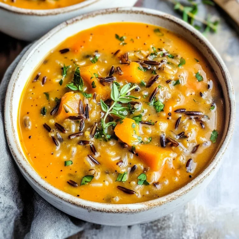 Vegan Pumpkin Wild Rice Soup