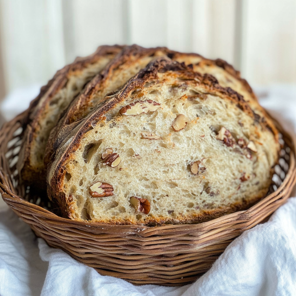 Maple Pecan Sourdough Bread
