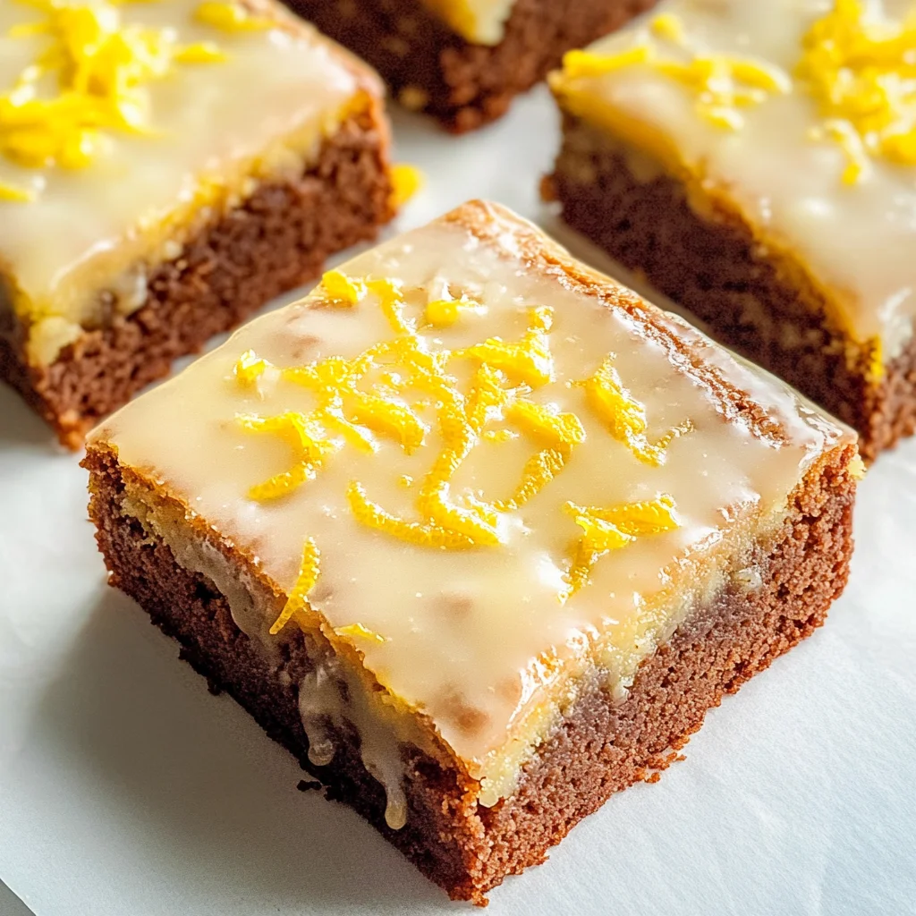 AMAZING LEMON BROWNIES