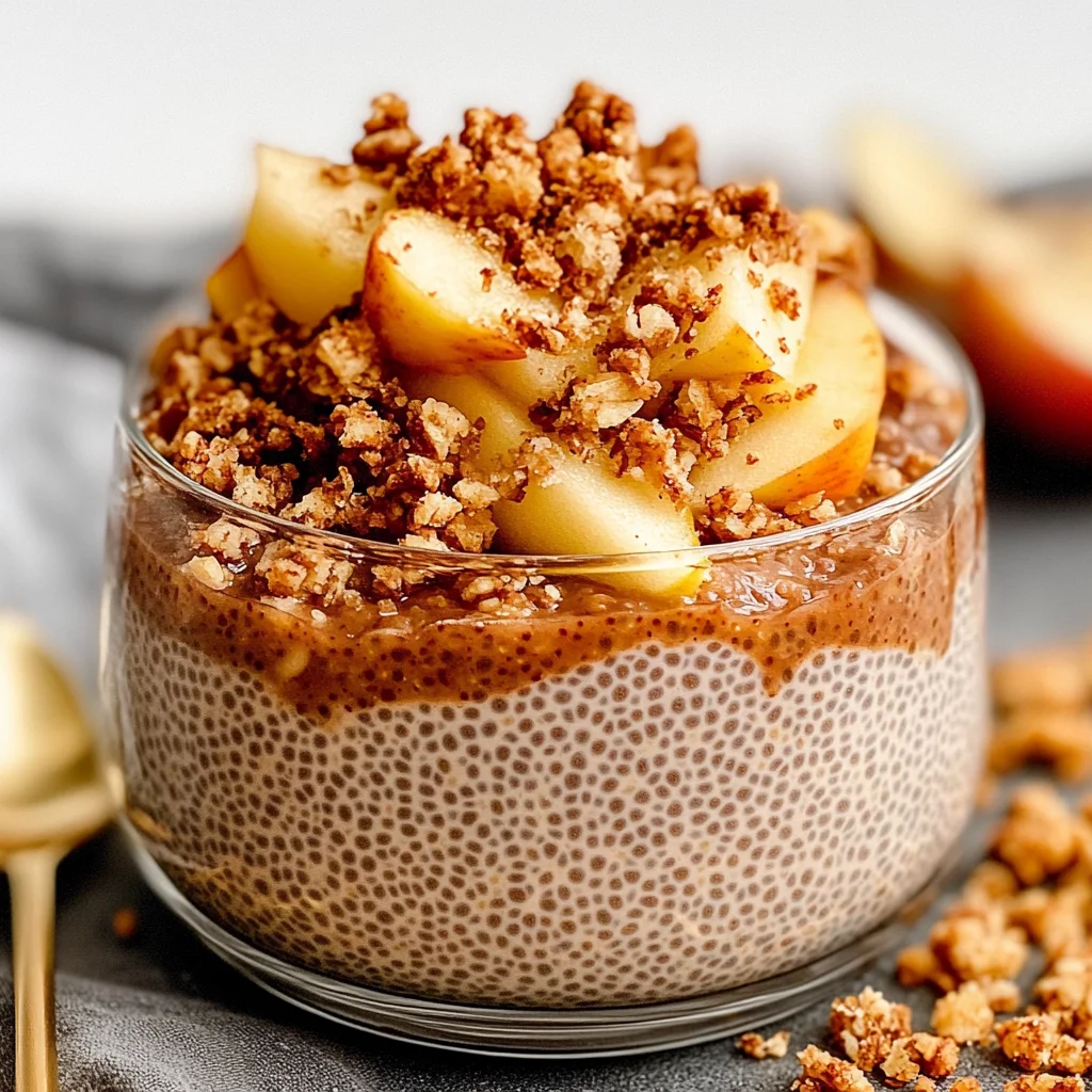 Apple Crumble Chia Pudding
