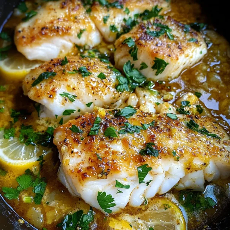 Baked Cod Recipe with Lemon and Garlic