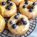 Baked Lemon Blueberry Doughnuts