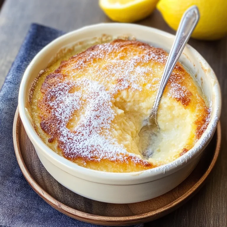 Baked Lemon Pudding