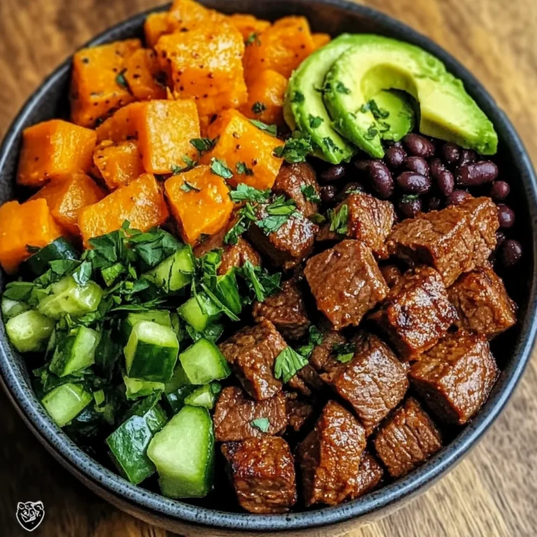 Beef and Sweet Potato Power Bowl