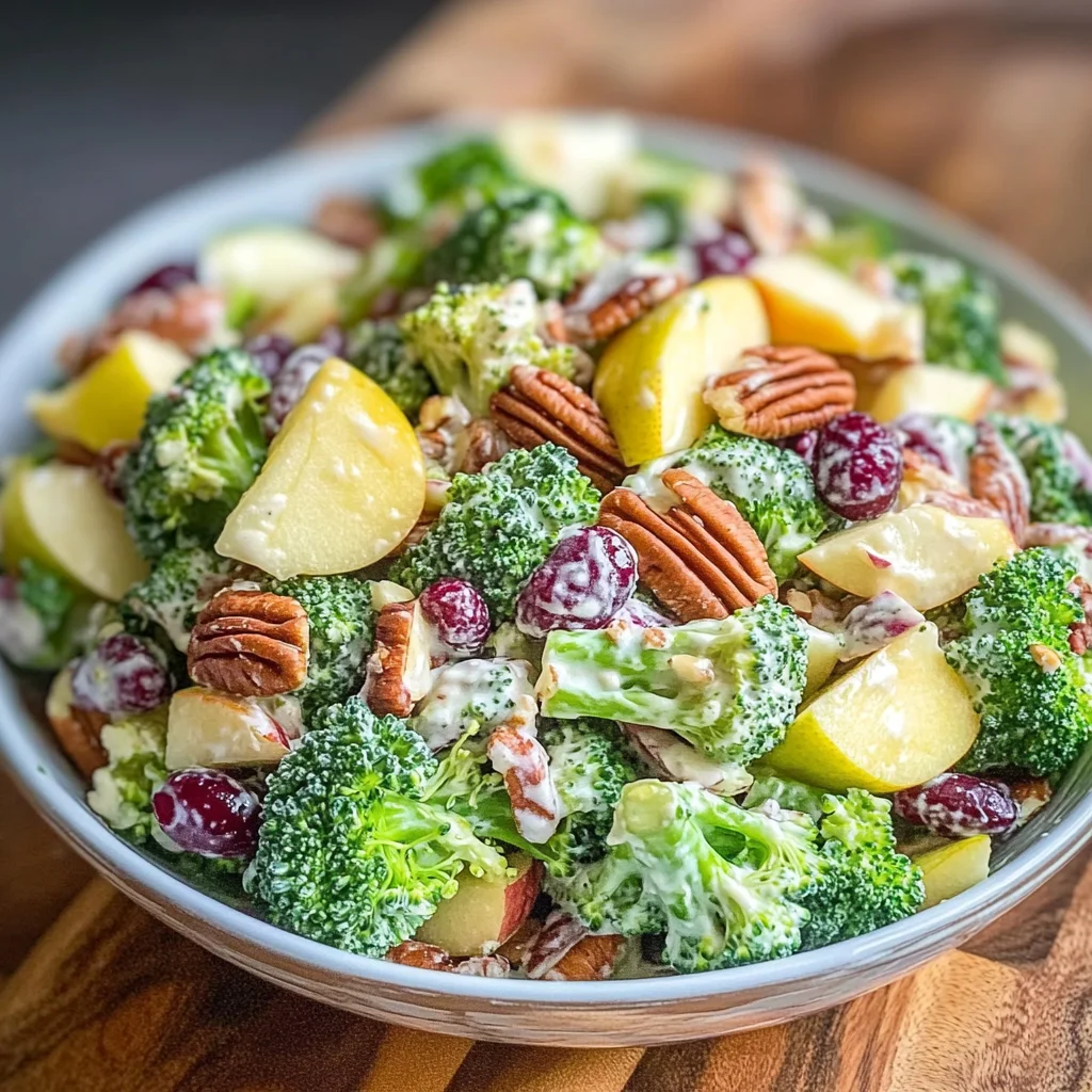 Broccoli Salad Recipe with Creamy Lemon Dressing (VIDEO)