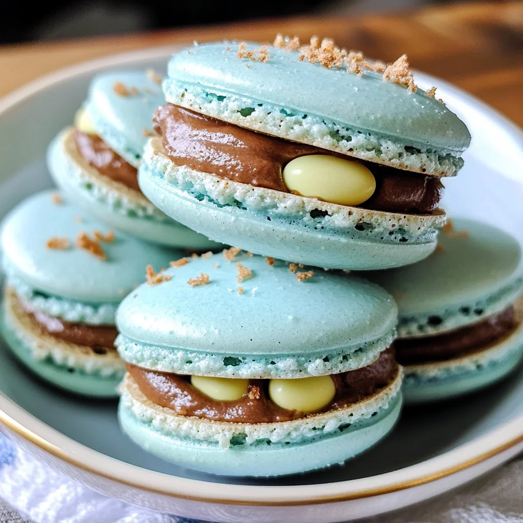 Cadbury Egg Macarons