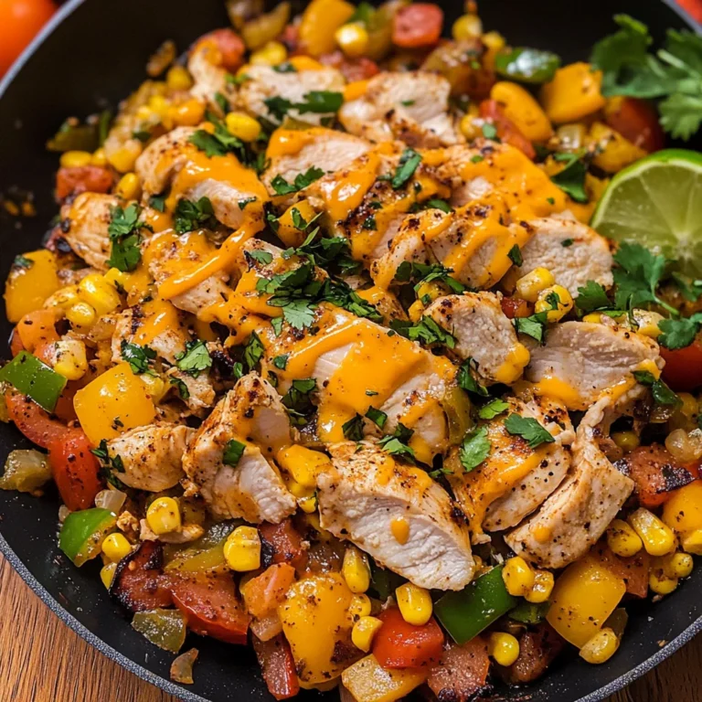Cheesy Baja Chicken & Bell Pepper Skillet: An Incredible One-Pan Meal