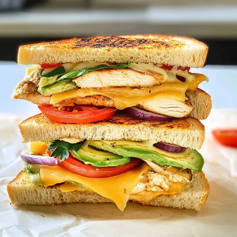 Chicken Avocado Melt Sandwich
