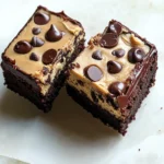 Chocolate Chip Cookie Dough Brownie Bites – The Best 3-Layer Treat Ever