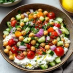 Cottage Cheese and Chickpeas Salad