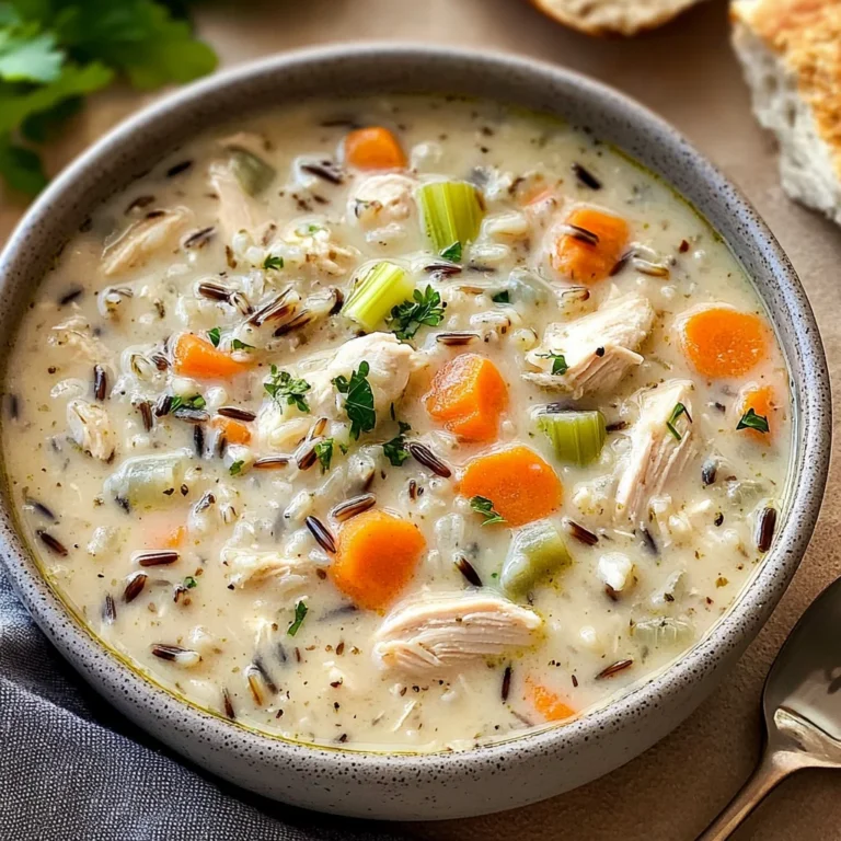 Creamy Crockpot Chicken Wild Rice Soup