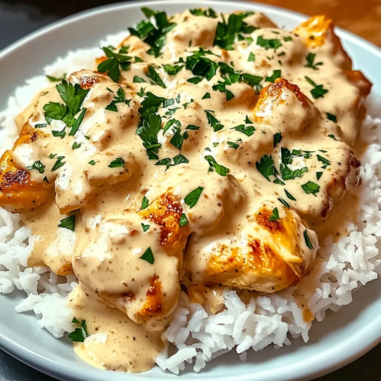 Creamy Smothered Chicken and Rice