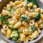 Creamy Vegetarian Broccoli Cheddar Pasta