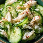 Cucumber Salad with Crab Meat Delight