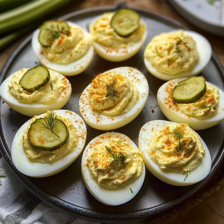 Dill Pickle Deviled Eggs