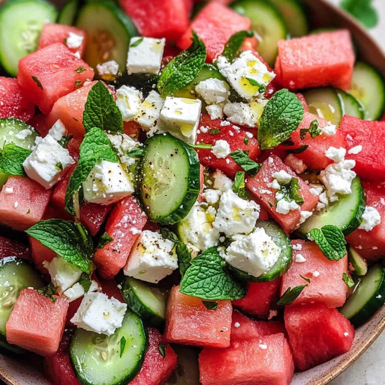 Feta Watermelon Salad