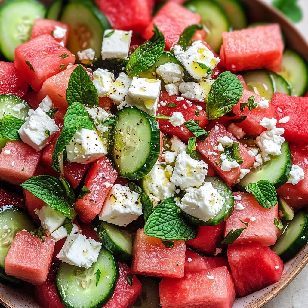 Feta Watermelon Salad