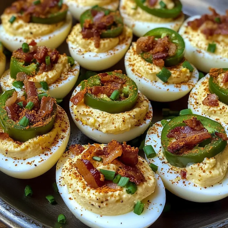 Jalapeno Popper Deviled Eggs