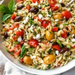 Light Orzo Olive Salad