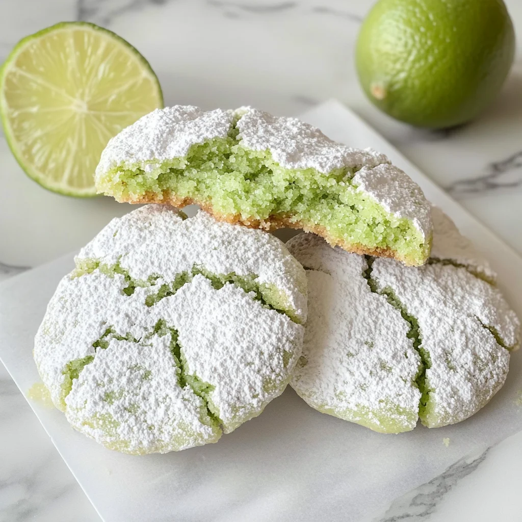 Lime Crinkle Cookies