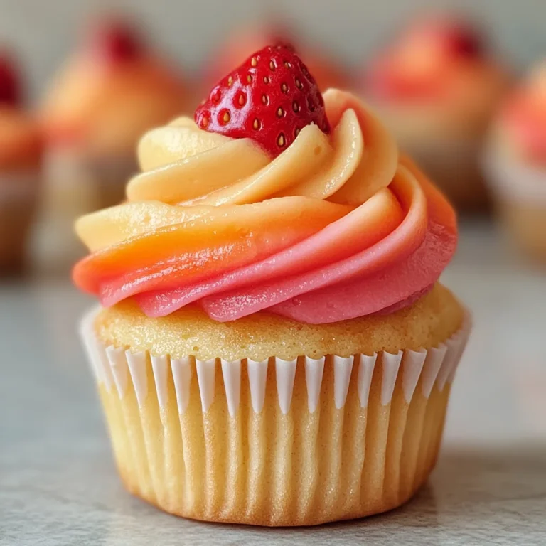 Mango Strawberry Sunset Cupcakes: A Delightful Recipe!