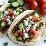 Mouthwatering Ground Lamb Tacos with Tzatziki Sauce