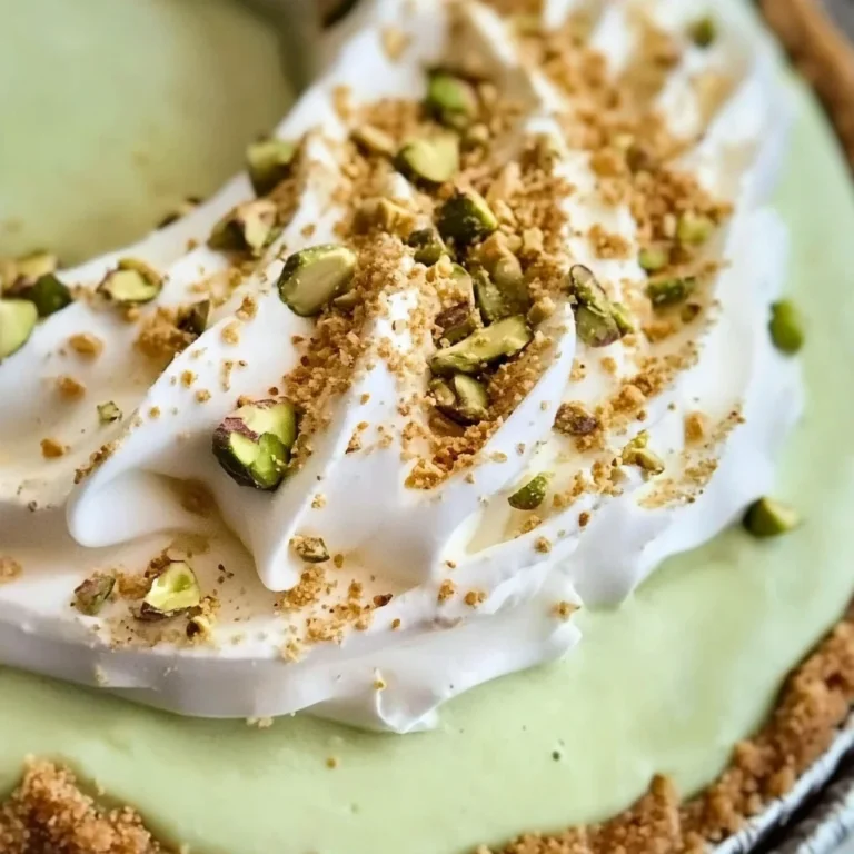 No Bake Pistachio Cream Pie