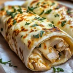 Ooey-Gooey Cheesy Garlic Chicken Wraps You’ll Love!