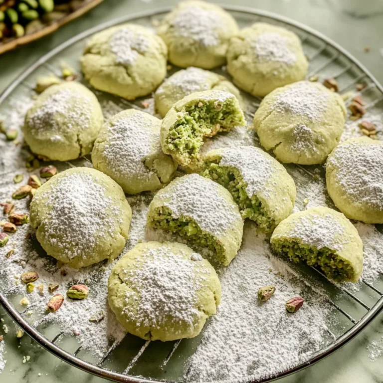 Pistachio Wedding Cookies
