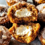 Pumpkin Muffins with Maple Cream Cheese Filling