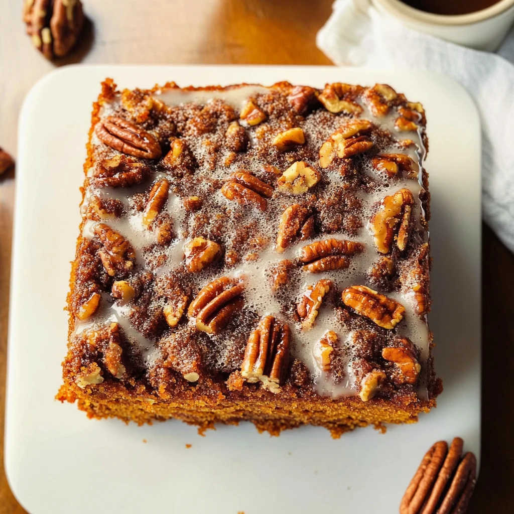 Pumpkin Pecan Coffee Cake