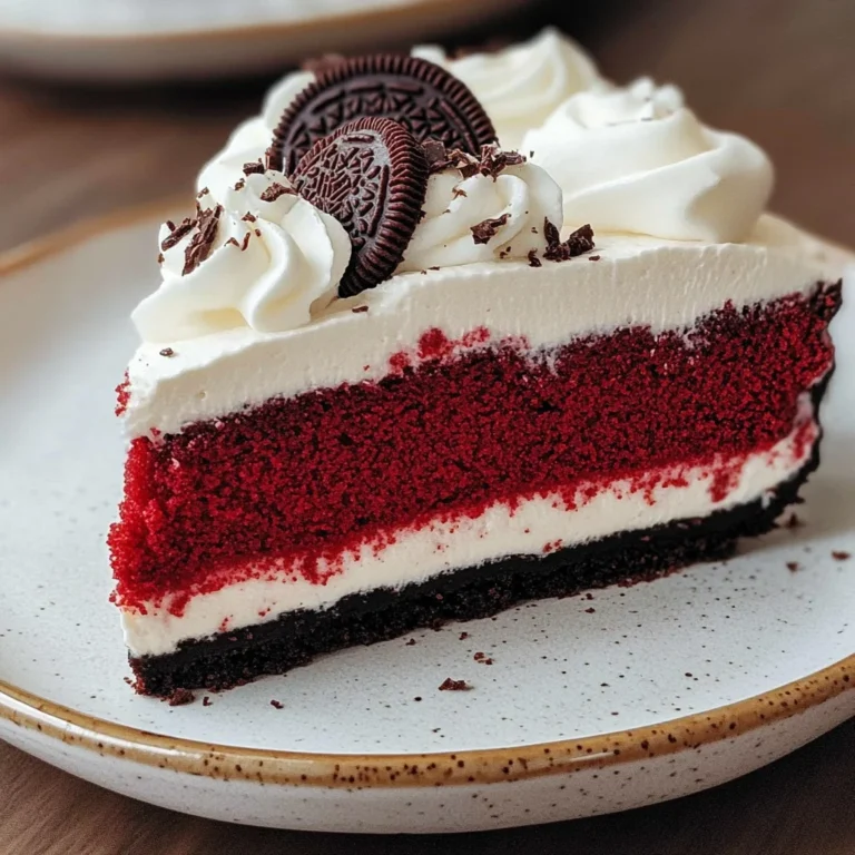 Red Velvet Oreo Cheesecake