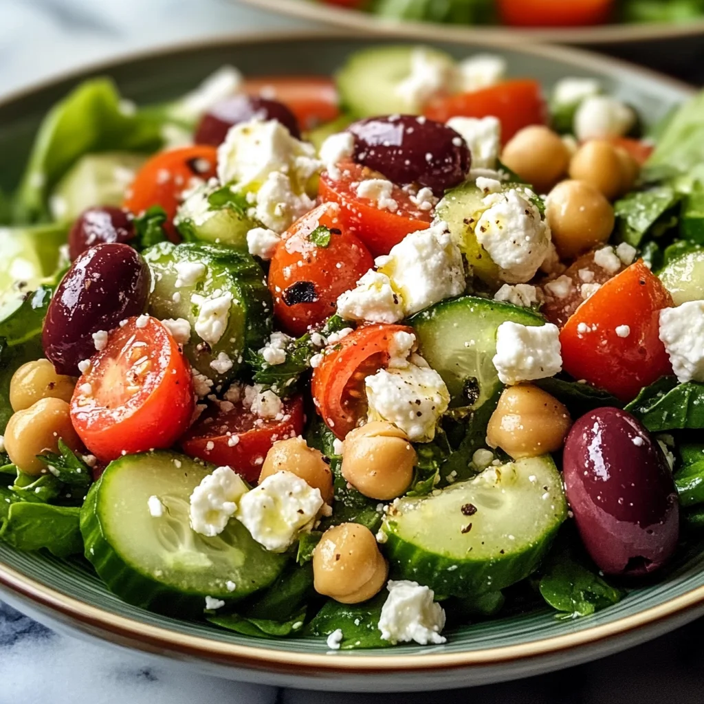 Refreshing Chickpea Greek Salad